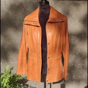 Jones New York leather coat